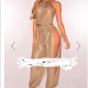 Gold jumpsuit